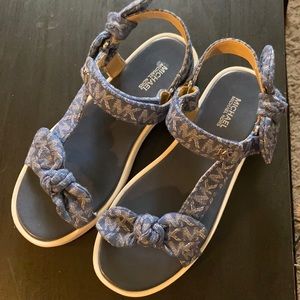 Michael kors blue summer sandals size 8